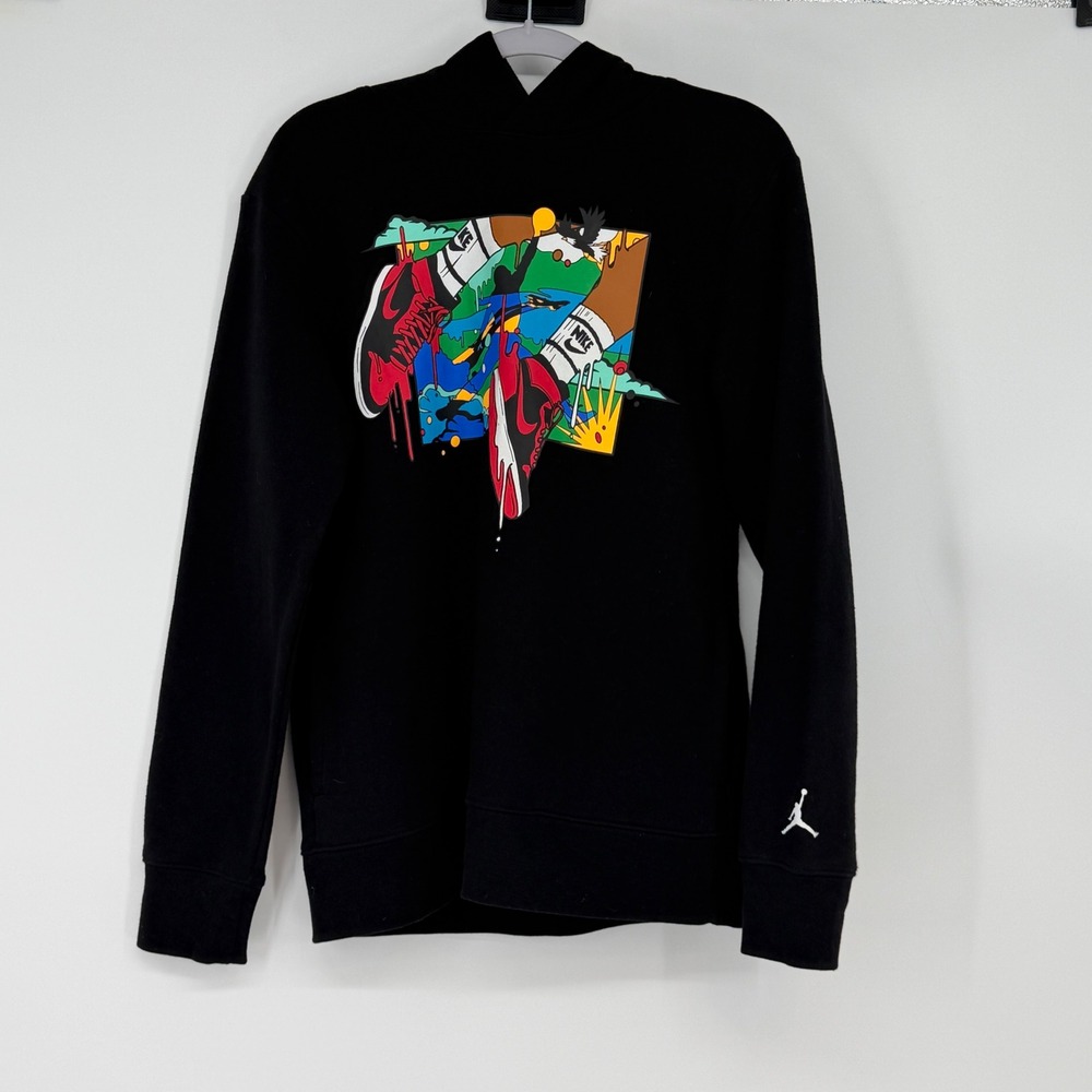 Jordan Jumpman Nike Graphic Pullover Hoodie‎ Black Youth XL 13–15